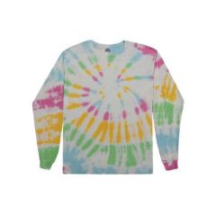 Colortone - Youth Tie-Dyed Long Sleeve T-Shirt - Screen Printed
