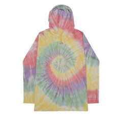 Colortone - Tie-Dyed Hooded Long Sleeve T-Shirt - Screen Printed
