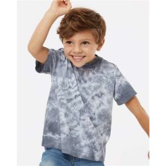 Dyenomite - Toddler Crystal Tie-Dyed T-Shirt - Screen Printed