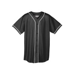 Augusta Sportswear Mesh Braided Trim Baseball Jersey
