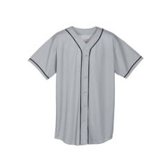 Augusta Sportswear Mesh Braided Trim Baseball Jersey