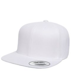 Yupoong Adult 6-Panel Structured Embroidered Flat Visor Classic Snapback