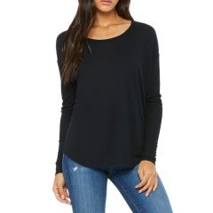 Bella + Canvas Ladies Flowy Long-Sleeve T-Shirt with 2x1 Sleeves