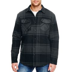 Burnside Embroidered Adult Quilted Flannel Jacket