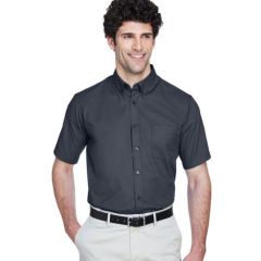 CORE365 Men's Optimum Short-Sleeve Twill Shirt - Embroidered