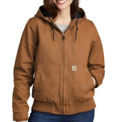 Carhartt Womens Washed Duck Active Jacket - Embroidered