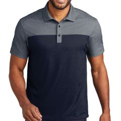 Port Authority Fine Pique Blend Blocked Polo - Embroidered