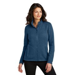 Port Authority Ladies Arc Sweater Fleece Jacket - Embroidered