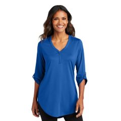 Port Authority Ladies City Stretch 3/4-Sleeve Tunic - Screen Printed