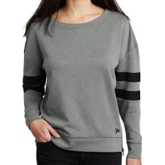 New Era Ladies Tri-Blend Fleece Varsity Crew Sweatshirt