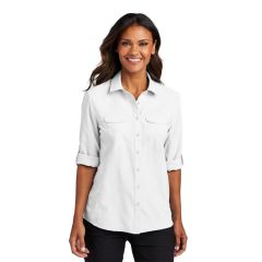 Port Authority Ladies Long Sleeve UV Daybreak Shirt - Embroidered