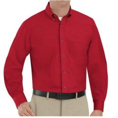Red Kap - Poplin Long Sleeve Dress Shirt - SP90 - Embroidered