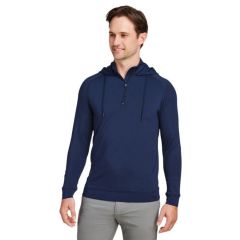 Swannies Golf Mens Vandyke Quarter-Zip Hooded Sweatshirt - Embroidered