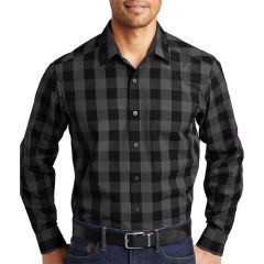 Port Authority Embroidered Everyday Plaid Shirt