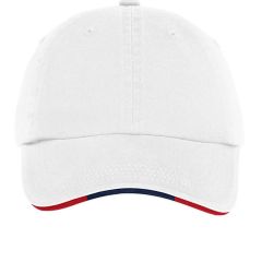 Port Authority Sandwich Bill Cap with Striped Closure - Embroidered