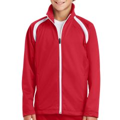 Embroidered Sport-Tek Youth Tricot Track Jacket