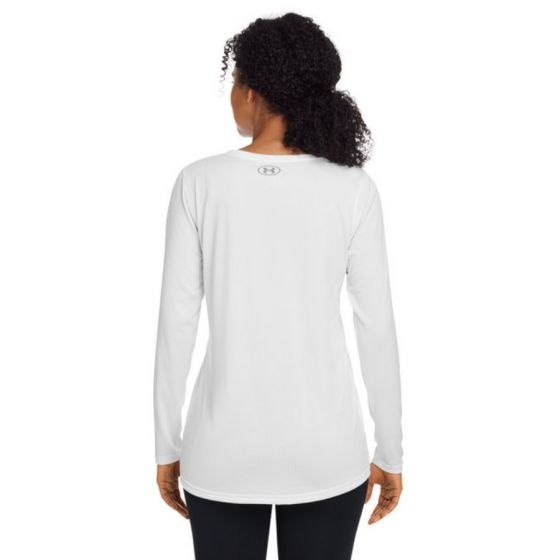 Custom Printed Under Armour Ladies Team Tech Long Sleeve T Shirt Screen Printed Big City Sportswear