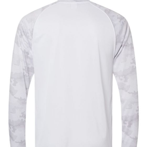 ●CODEGRAPHY●COLORING COLLAR LONG SLEEVE 長袖 Tシャツ Custom Paragon - Cayman Performance Camo Colorblocked Long