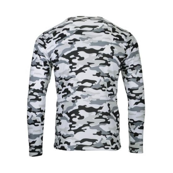 『TAKA ORIGINAL』OFF THE LABEL Dark Camo Long Sleeve Custom Printed Paragon - Woodland Performance Long Sleeve T