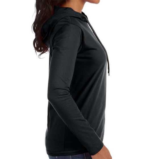 women's long sleeve hooded shirts & tops