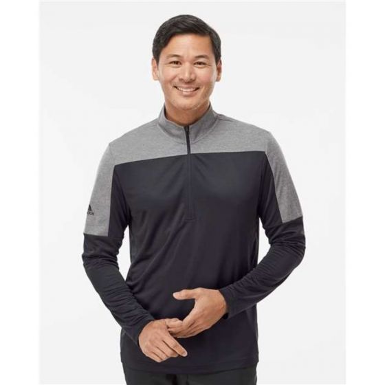 Custom Printed Adidas Lightweight Quarter Zip Pullover Embroidered Big City Sportswear