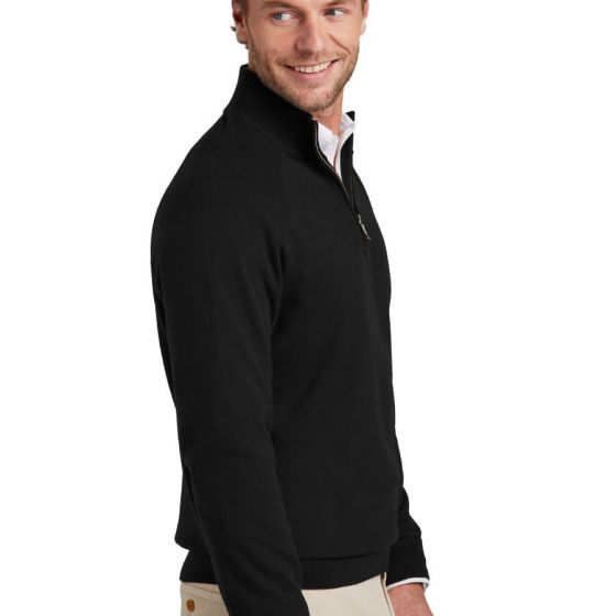 Custom Brooks Brothers Cotton Stretch 1/4-Zip Sweater -燛 Custom Brooks Brothers Cotton Stretch 1/4-Zip Sweater -燛