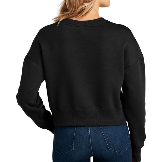 Custom District Women Perfect Weight Fleece Cropped Crew