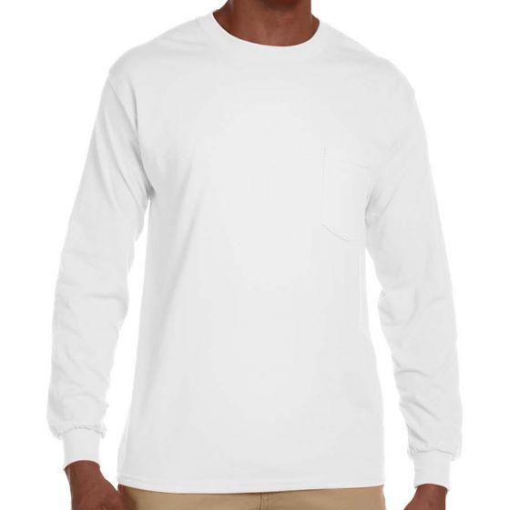 Custom Gildan Ultra Cotton Long Sleeve Pocket T-Shirt