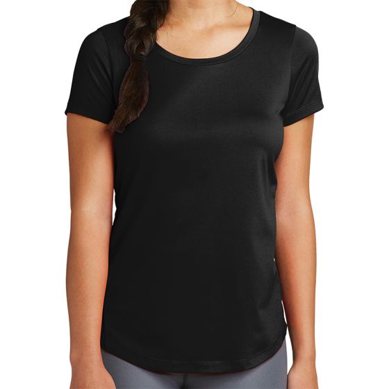 Custom New Era Ladies Series Performance Scoop T-Shirt