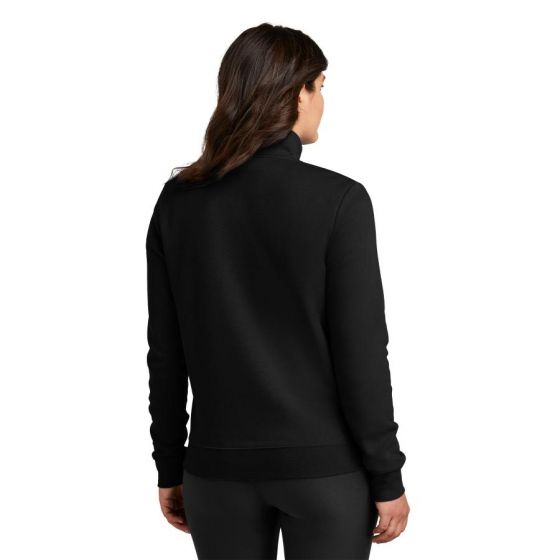 Custom Printed Nike Ladies Club Fleece Sleeve Swoosh 1/2-Zip