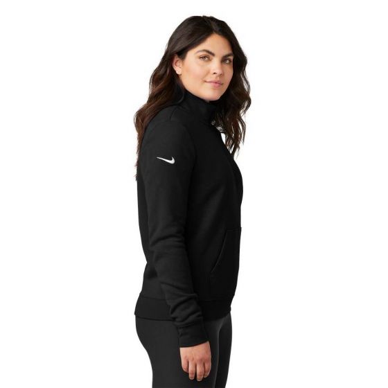 トップス NIKE WOMEN'S DOLMAN SLEEVE FLEECE Custom Printed Nike Ladies Club Fleece Sleeve Swoosh 1/2-Zip