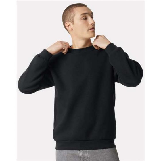 American Apparel ReFlex Fleece Crewneck Sweatshirt Screen Printed