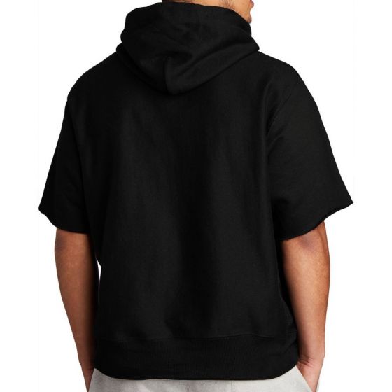 Custom Champion Reverse Weave Short Sleeve Hooded Sweatshirt