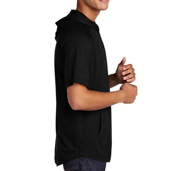 ST404 Sport-Tek PosiCharge Tri-Blend Wicking Short Sleeve Hoodie ST404 Sport-Tek PosiCharge Tri-Blend Wicking Short Sleeve Hoodie