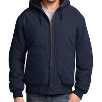 CornerStone Washed Duck Cloth Insulated Hooded Work Jacket - Embroidery