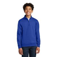 Port & Company Youth Core Fleece 1/4-Zip Pullover Sweatshirt - Embroidered