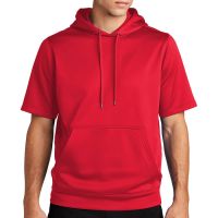 Sport Tek Sport Wick Fleece Short Sleeve Hooded Pullover