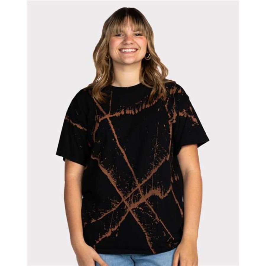 Custom Printed Dyenomite - Bleach Wash T-Shirt - 200BW - Screen