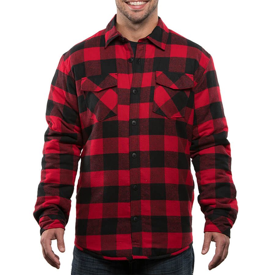 Custom Burnside Adult Quilted Flannel Jacket | Design Online