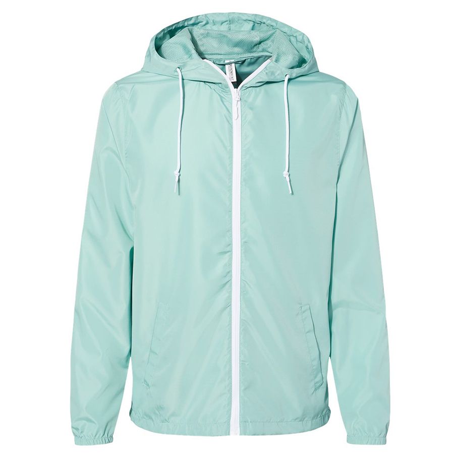 Custom Independent Trading Co. Light Weight Windbreaker Zip Jacket