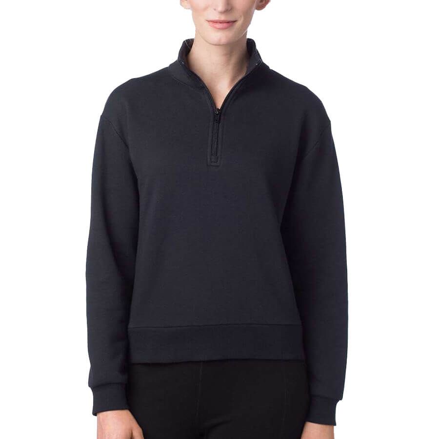 Custom Alternative-Women's Eco-Cozy Fleece Mock Neck Quarter-Zip