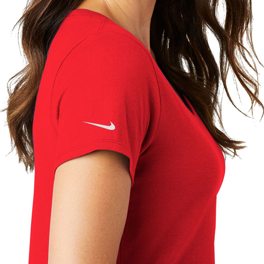 nike ladies core cotton scoop neck tee